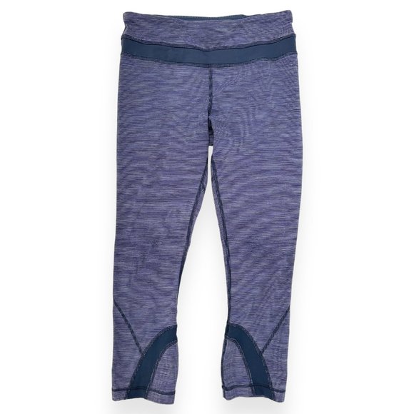 Lululemon Inspire Crop II Purple Blue Leggings sz 4 - Picture 4 of 9
